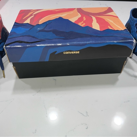 Converse Chuck Taylor All-Star II Medieval Blue High Tops Mountains/Sunrise - Picture 12 of 16